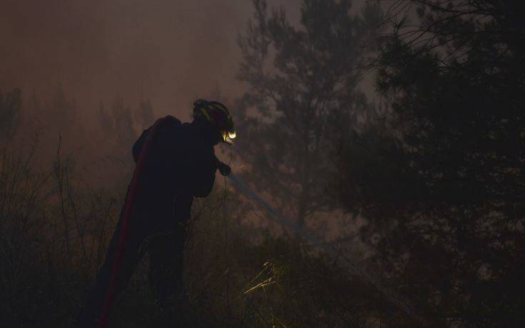 Σε δάσος και μακριά από σπίτια η φωτιά στο Δήμο Σαπών Ροδόπης