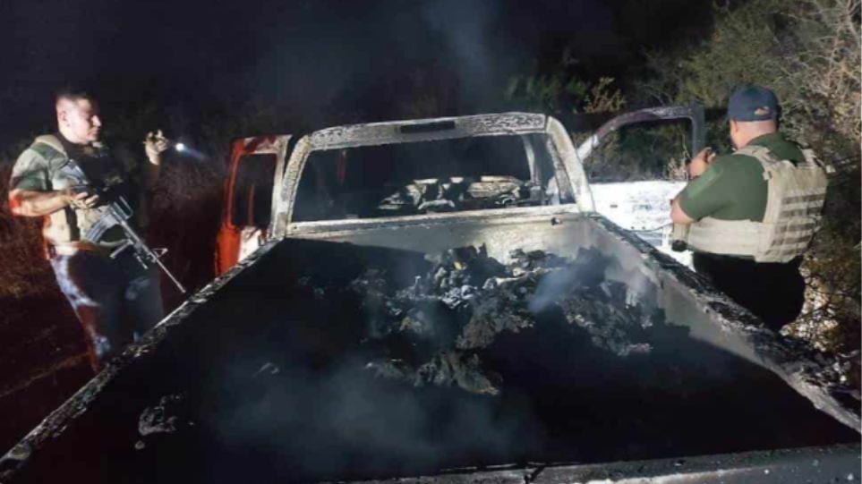Μεξικό: Δεκαεννέα πτώματα εντοπίστηκαν μέσα σε καμένο φορτηγό