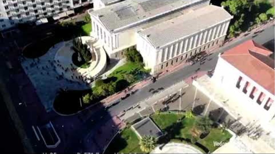 ΕΛ.ΑΣ: Drone κατέγραψε τα επεισόδια από το χθεσινό πανεκπαιδευτικό συλλαλητήριο στο κέντρο της Αθήνας