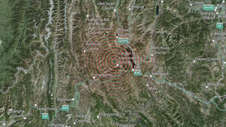 Σεισμός 6 Ρίχτερ στην Κίνα