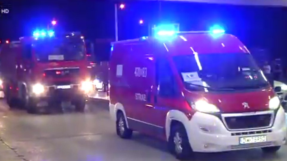 Έφτασε στην Ελλάδα το κομβόι με τους πυροσβέστες από την Πολωνία
