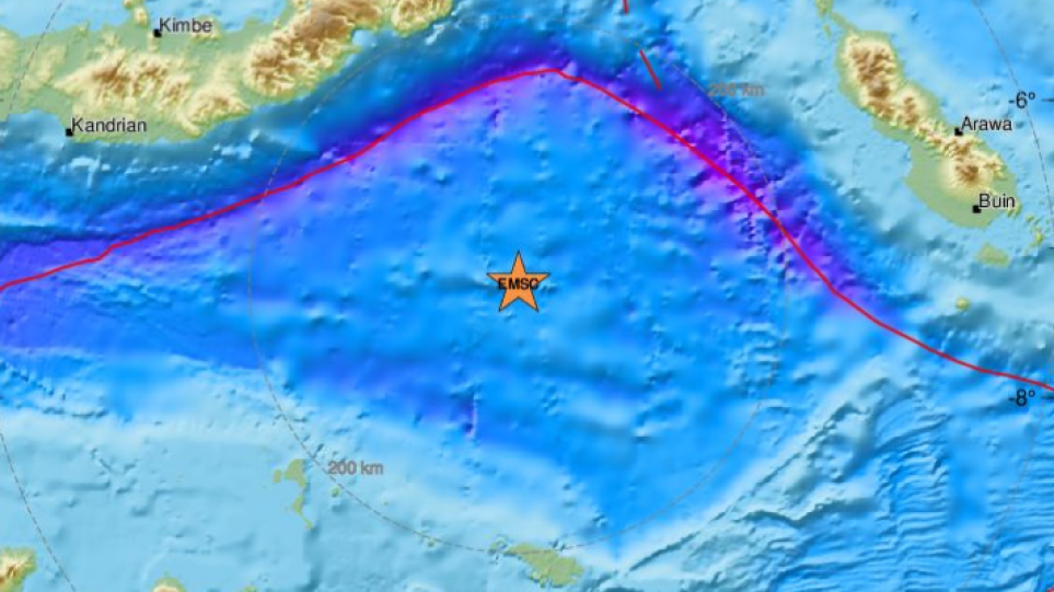 Σεισμός 5,9 Ρίχτερ τα ξημερώματα στην Παπούα Νέα Γουινέα
