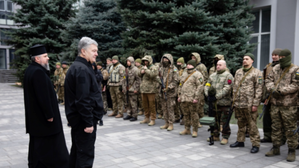 Το 206 Τάγμα Άμυνας Τρομοκρατίας επισκέφθηκε ο Μητροπολίτης Κιέβου Επιφάνιος
