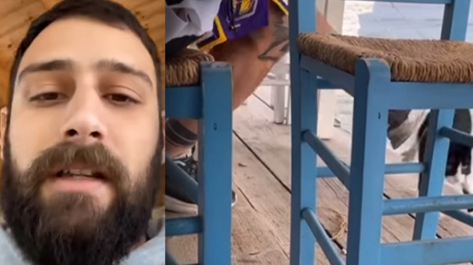 Τι λέει ο νεαρός που τράβηξε το βίντεο με την κακοποίηση της γάτας στην ψαροταβέρνα