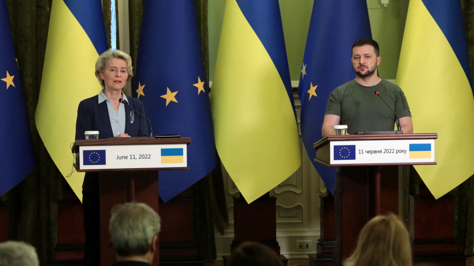 Πόλεμος στην Ουκρανία: Το Κίεβο επισκέφθηκε η Ούρσουλα Φον ντερ Λάιεν