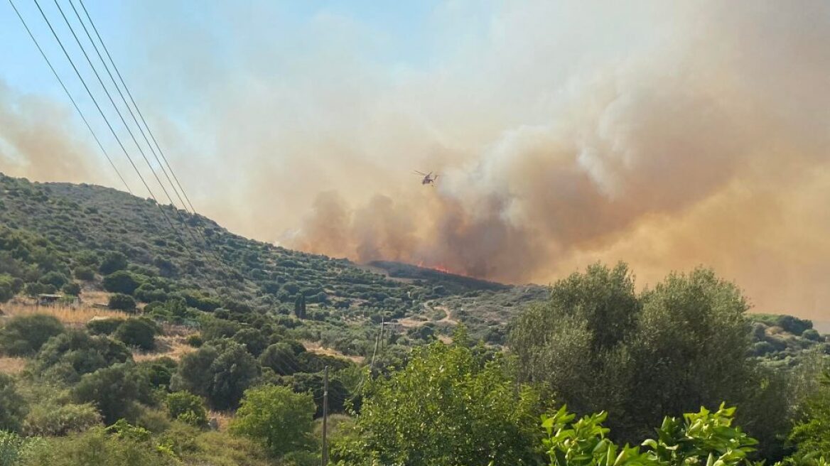 Φωτιά στη Μεσσηνία: Σηκώθηκαν ξανά τα εναέρια για το Ακριτοχώρι, επιχειρούν 4 αεροσκάφη και ένα ελικόπτερο