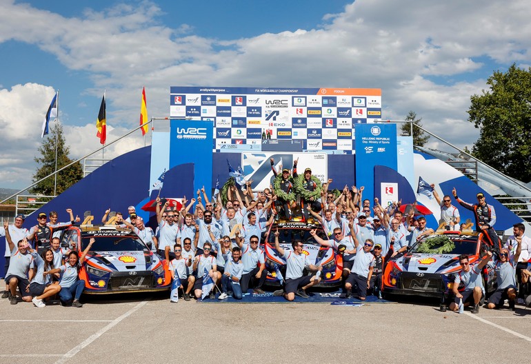 Εκο Ράλλυ Ακρόπολις: Η Hyundai με το τριπλό βάθρο έγραψε ιστορία στο WRC