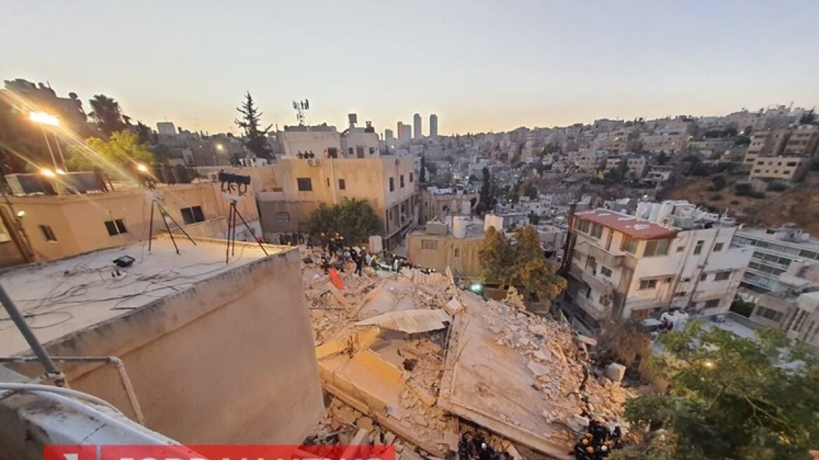 Ιορδανία: Δύο νεκροί και 14 τραυματίες από την κατάρρευση τετραώροφου κτιρίου στο Αμάν