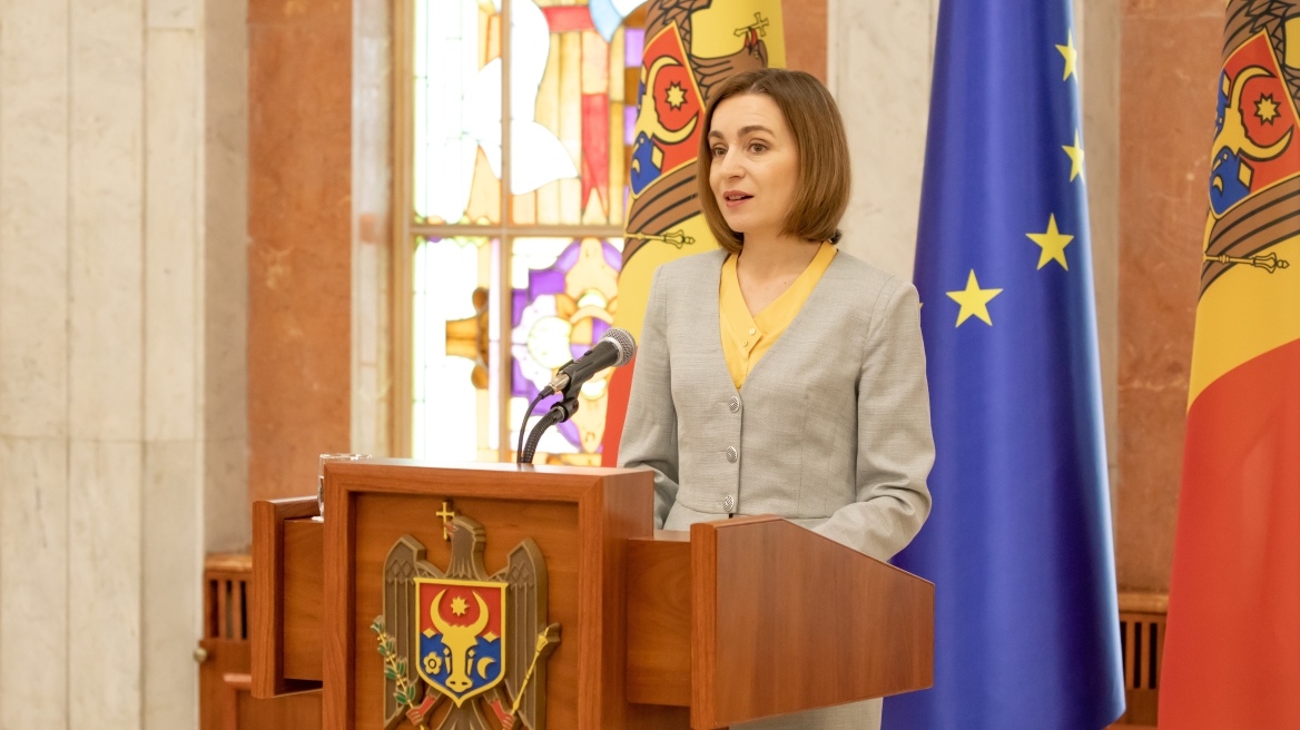 Μολδαβία: Η πρόεδρος Σάντου κατηγορεί τη Ρωσία ότι δεν σέβεται την ουδετερότητα της χώρας