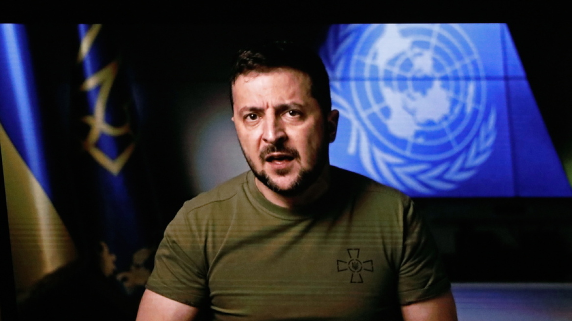 Θέλουμε τη δίκαιη τιμωρία της Ρωσίας για τον πόλεμο, λέει ο Ζελένσκι στον ΟΗΕ