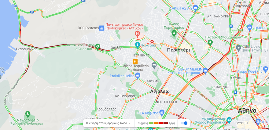 Κίνηση στους δρόμους: Κλειστή η δεξιά λωρίδα κυκλοφορίας στην Αθηνών – Κορίνθου στο ρεύμα εξόδου