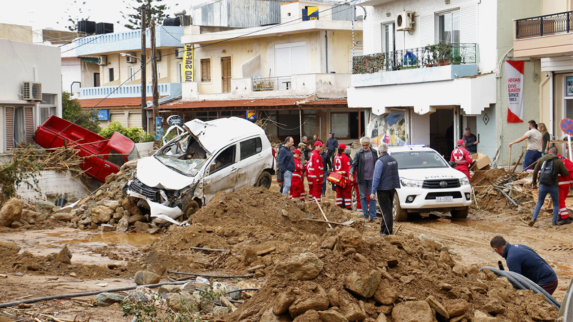 Κακοκαιρία – Ηράκλειο: Σε κατάσταση έκτακτης ανάγκης για ακόμη έξι μήνες περιοχές του δήμου