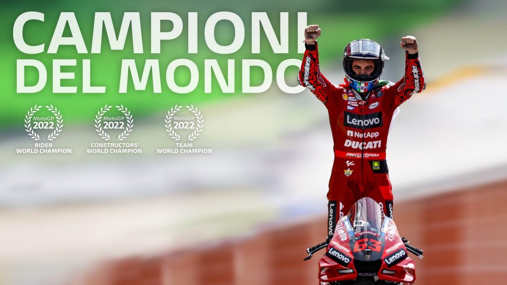 O Bangaia ειναι ο Παγκόσμιος πρωταθλητής MotoGP 2022!