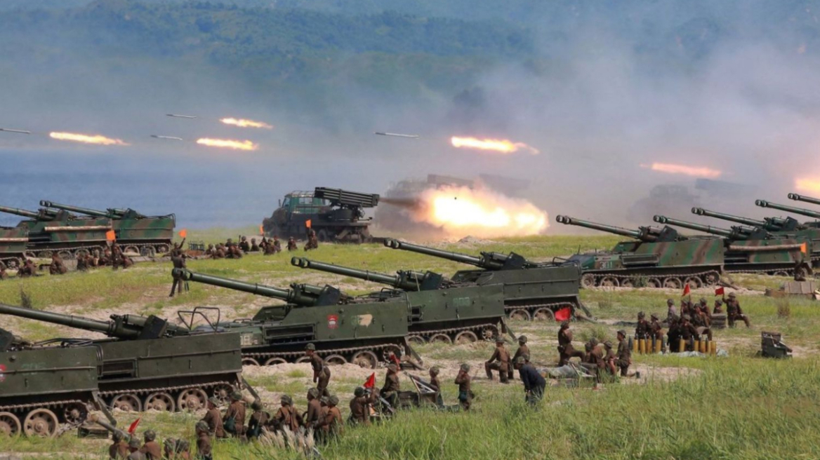 Το πυροβολικό της Βόρειας Κορέας «αντιδράει» σε στρατιωτικά γuμνάσια της Νότιας Κορέας