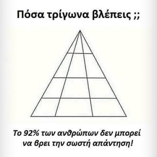 Η εικόνα με τα τρίγωνα που σε προκαλεί να βρεις πόσα είναι