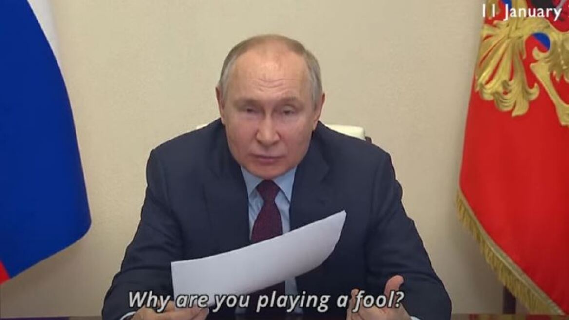Βλαντιμίρ Πούτιν: Έξαλλος με υπουργό του – «Γιατί κάνεις τον χαζό;»