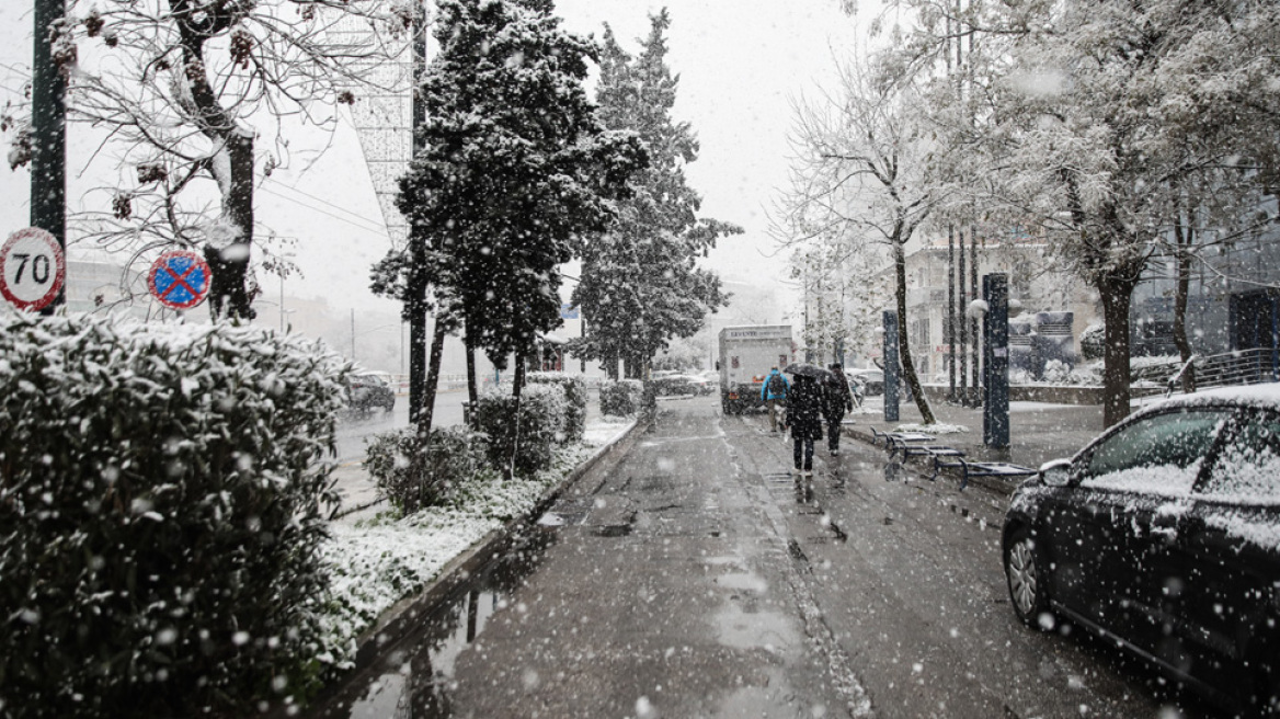 Meteo: Το 12% της χερσαίας έκτασης της Ελλάδας καλύπτεται με χιόνι