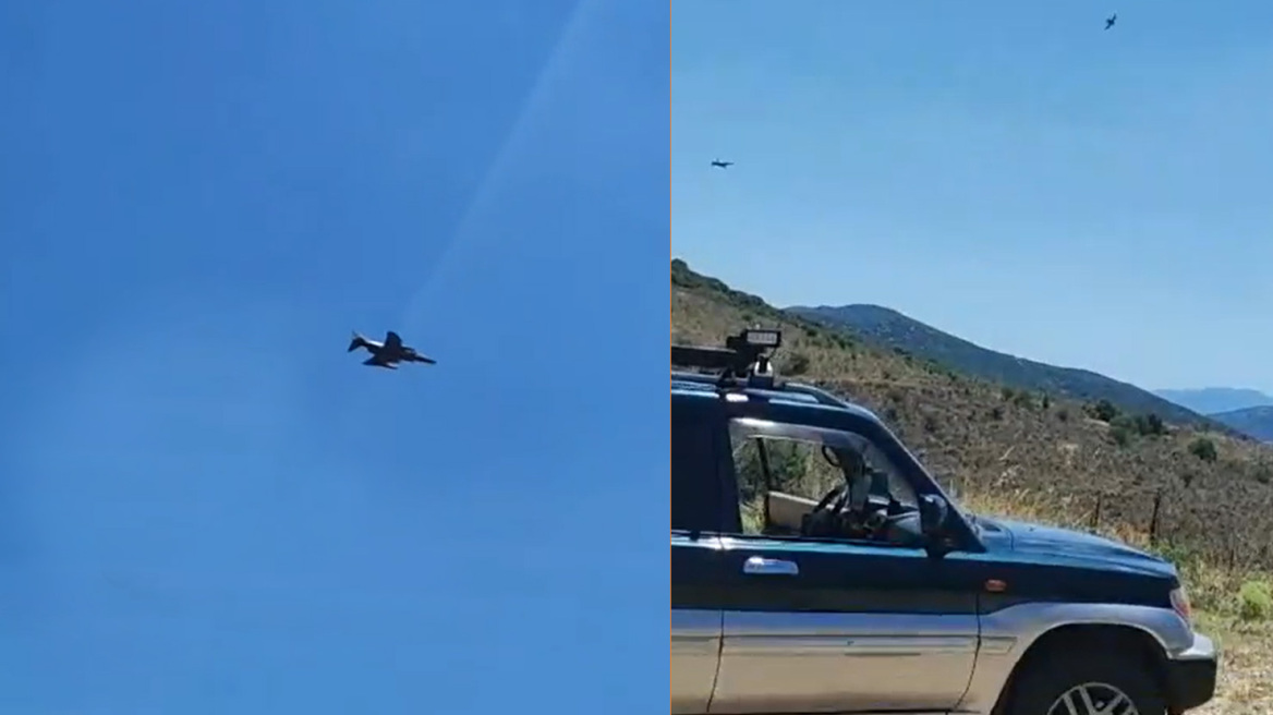Η στιγμή που ο 29χρονος υποσμηναγός πετά πάνω από τα Δολιανά – Το βίντεο που τράβηξε ο πατέρας του