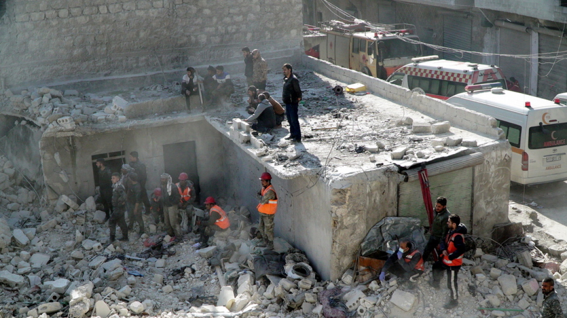 Συρία: 16 νεκροί από την κατάρρευση κτιρίου στο Χαλέπι