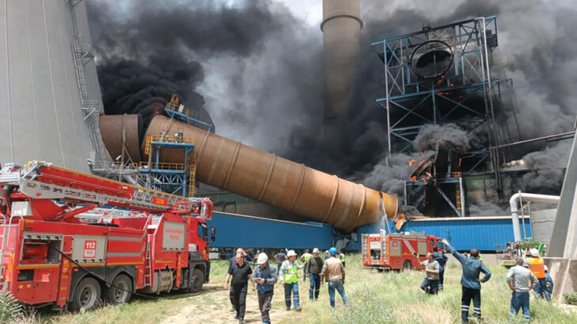 Τουρκία: Μεγάλη φωτιά σε θερμοηλεκτρικό εργοστάσιο στο Καχραμανμαράς – Δείτε βίντεο