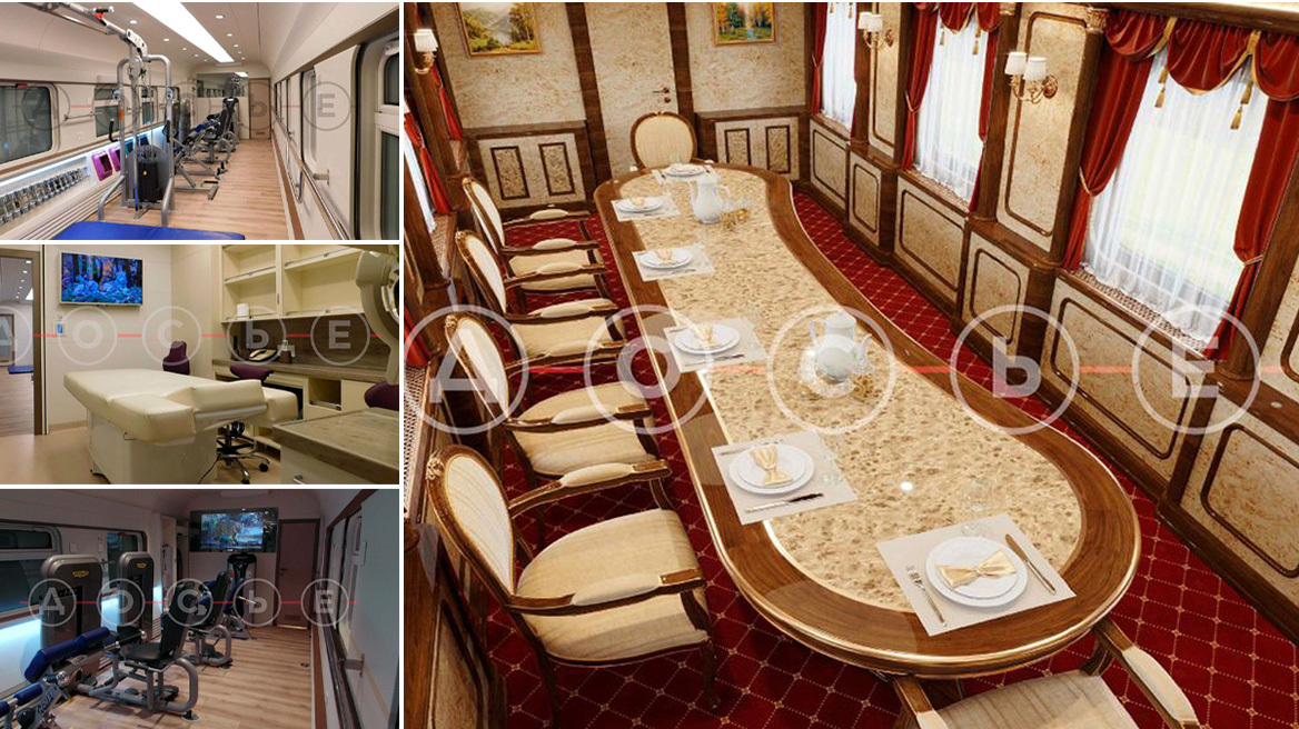 Βλαντιμίρ Πούτιν: Το θωρακισμένο «παλάτι» τρένο έχει σπα και σαλόνι ομορφιάς – Φωτογραφίες