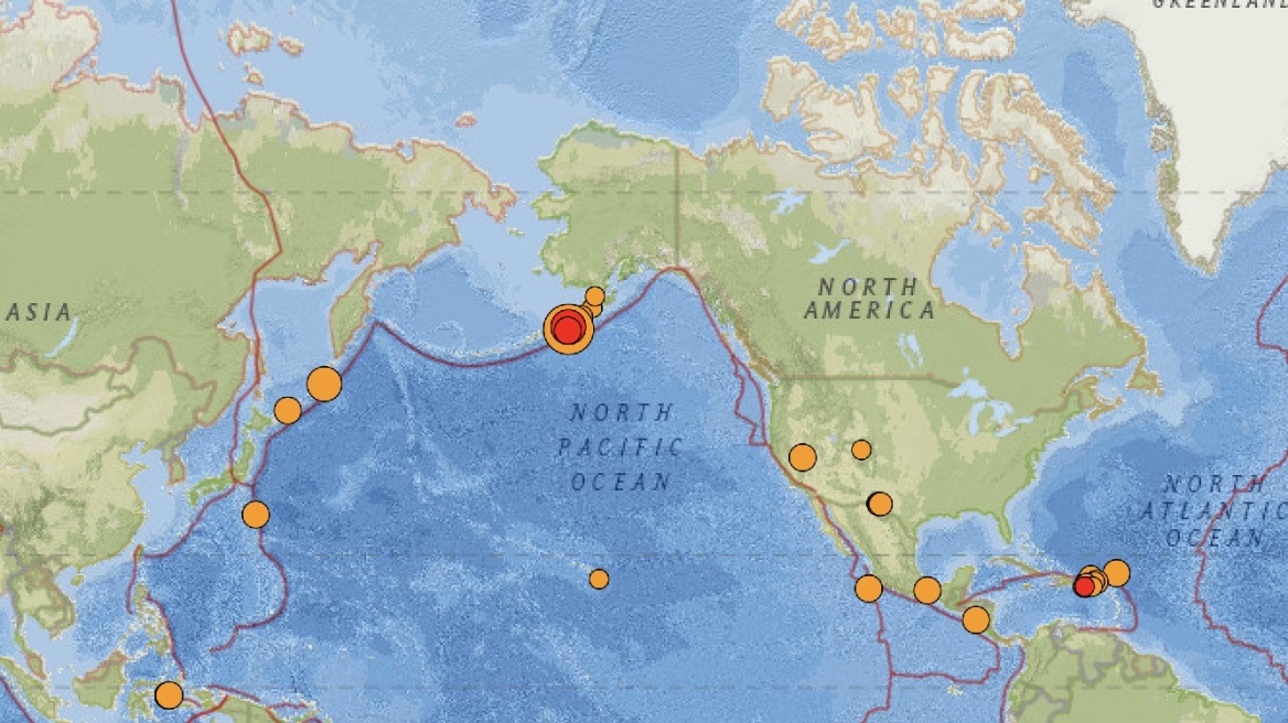 ΗΠΑ: Σεισμός 7,3 βαθμών στην Αλάσκα – Εκδόθηκε προειδοποίηση για τσουνάμι