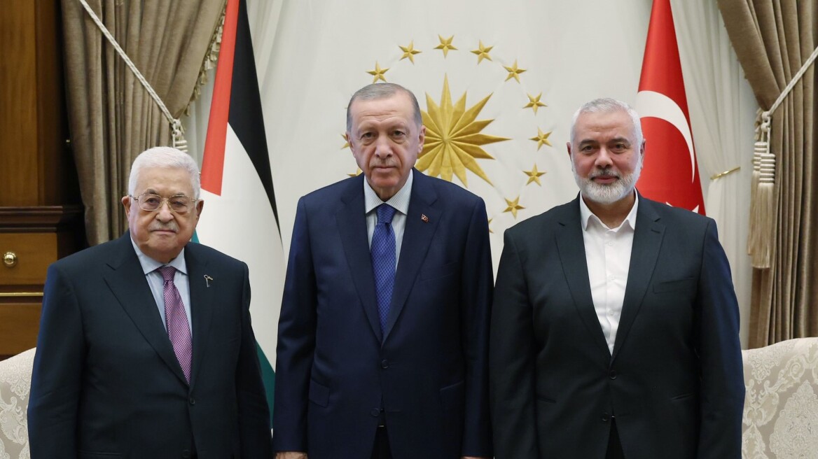 Συνάντηση της Παλαιστινιακής Αρχής και Χαμάς υπό το βλέμμα του Ερντογάν