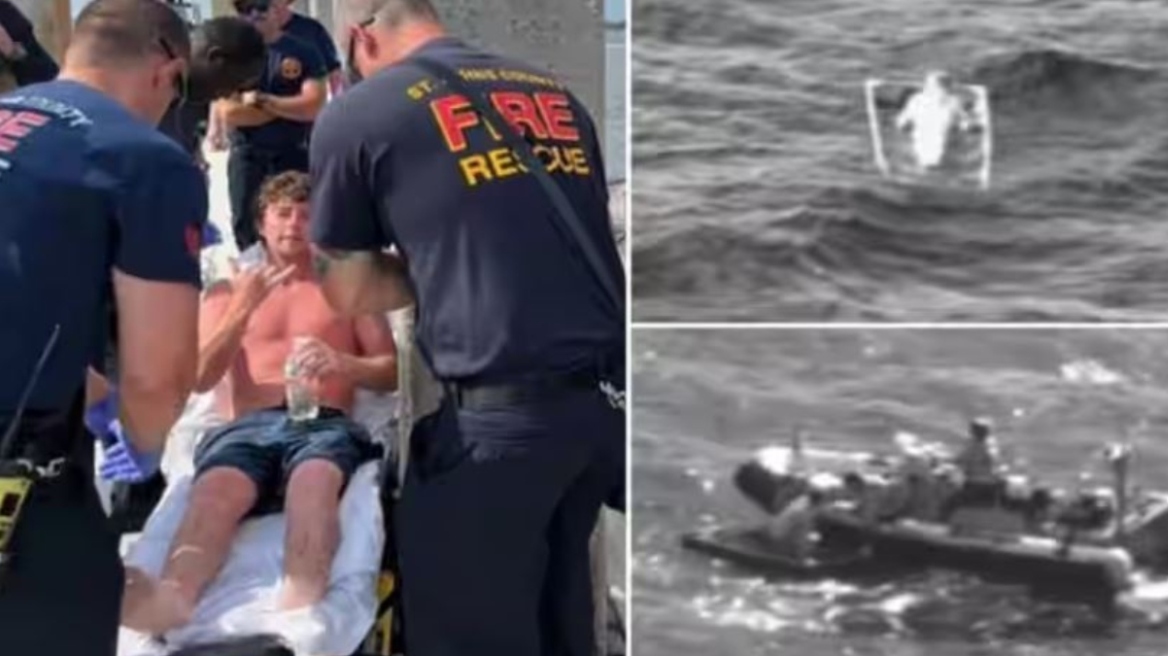 ΗΠΑ: 25χρονος στη Φλόριντα διασώθηκε μετά από 35 ώρες στη θάλασσα – Δείτε βίντεο