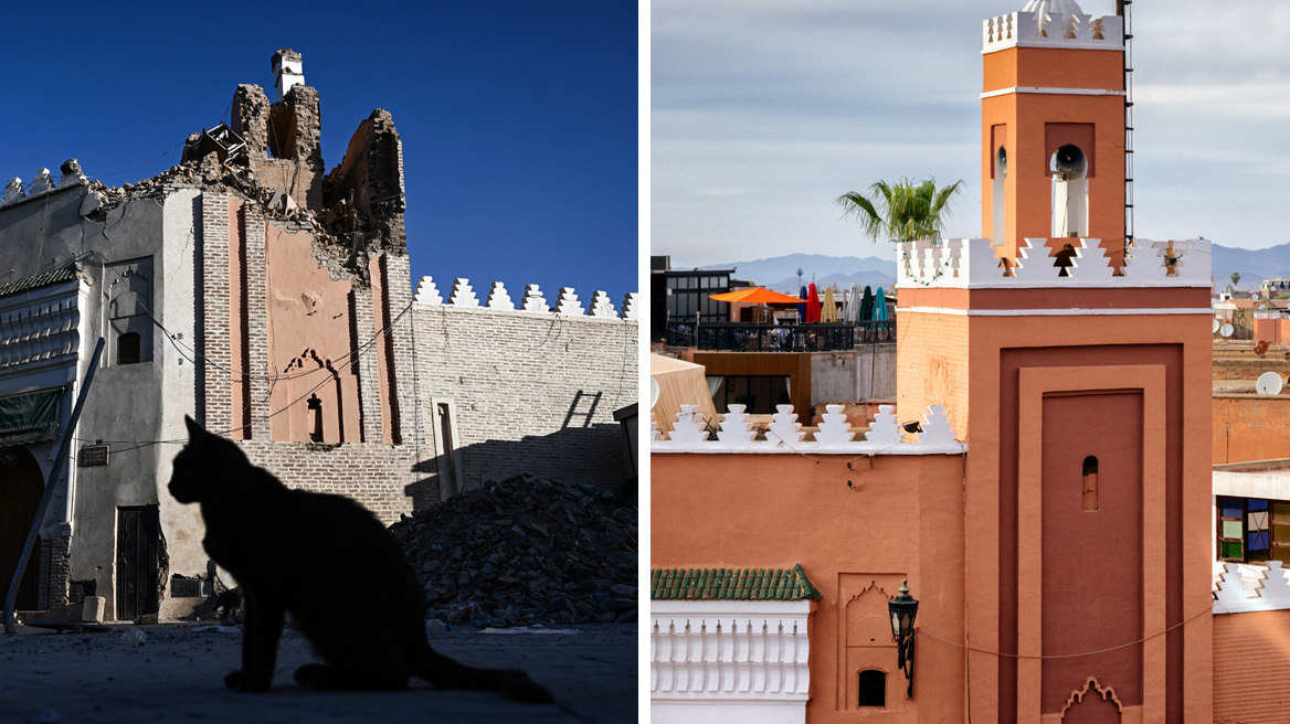 Μαρόκο: Το πριν και το μετά της απόλυτης καταστροφής από τον σεισμό – Συγκλονιστικό βίντεο