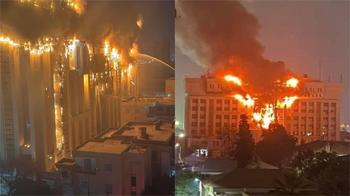 Πυρκαγιά στο αρχηγείο της αστυνομίας στην Ισμαηλία της Αιγύπτου – Δείτε βίντεο
