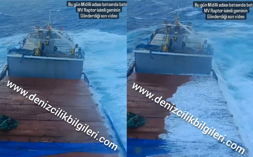 Βίντεο ντοκουμέντο με τη μάχη του πλοίου Raptor με τα κύματα στη Λέσβο λίγο πριν βυθιστεί