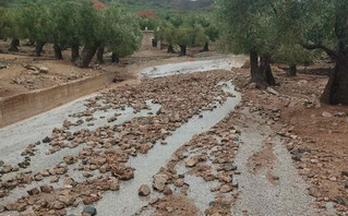 Μεγάλη καταστροφή στο αγροτικό οδικό δίκτυο της Σαμοθράκης από την ισχυρή βροχόπτωση