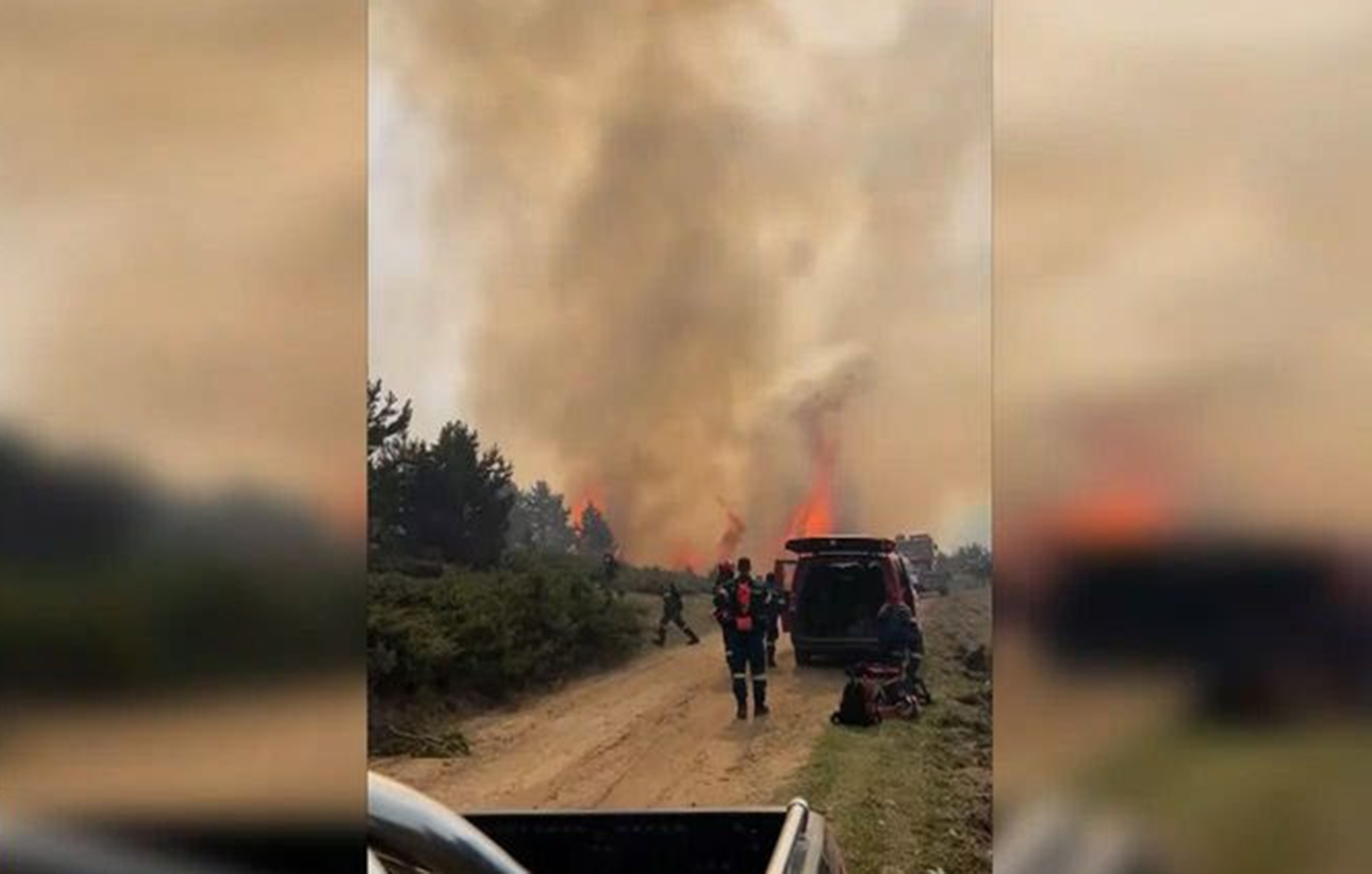 Οριοθετήθηκε η πυρκαγιά στα Πιέρια Όρη- Kάηκαν 2.500 στρέμματα